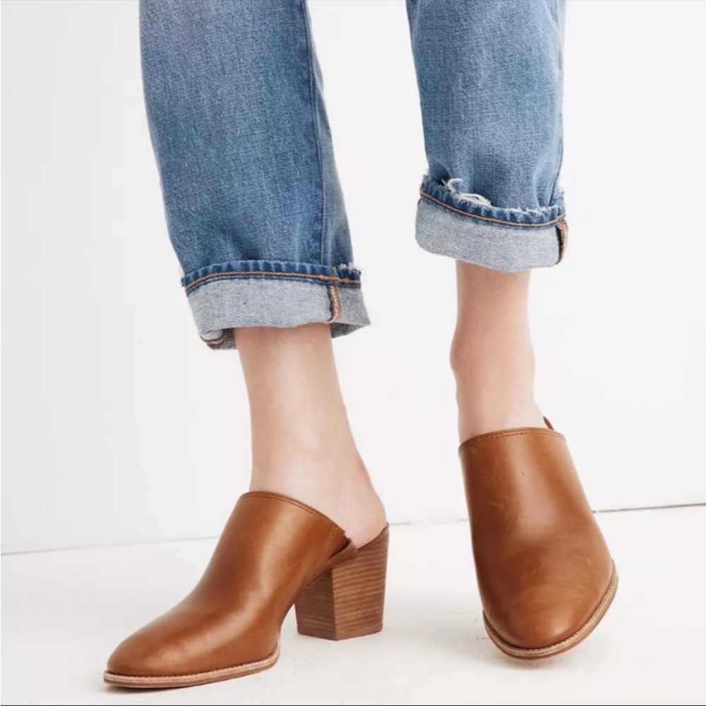 Madewell Harper Mule English Saddle Leather